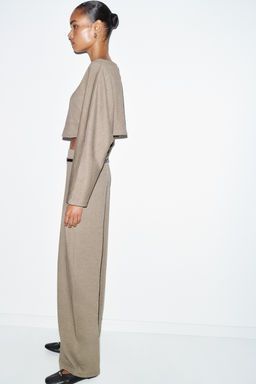 PALAZZO TROUSERS WITH BELT - Zara фото 14