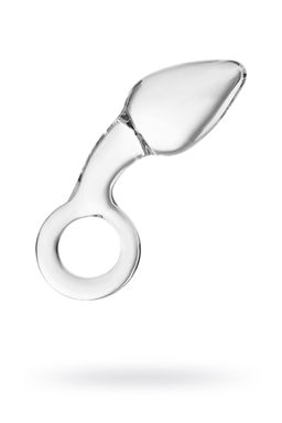 Анальная втулка Sexus Glass, стекло, прозрачная, 14,5 см, 4 см