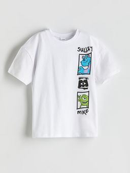 Monsters Bask?l? Erkek ?ocuk Penye Ti??rt