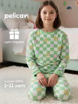 PELICAN, комплект для девочек, Салатовый