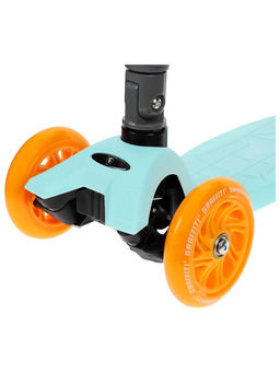 Самокат складной GRAFFITI Baby, колёса световые PU 120/70 мм, ABEC 7, цвет бирюзовый