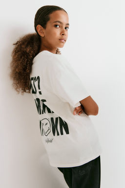 Camiseta estampada de algod?n - H&m фото 8