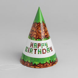 Цена за 10 шт. Колпак праздничный бумажный Happy birthday! - Страна карнавалия фото 3