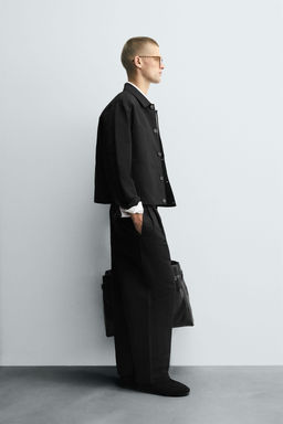 RELAXED FIT OVERSHIRT WITH POCKETS - Zara фото 4