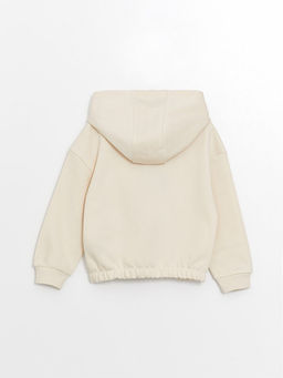 Kap??onlu Bask?l? Uzun Kollu K?z ?ocuk Sweatshirt - Waikiki фото 2