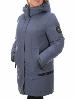 M2007 GRAY/LT. BLUE Пальто зимнее женское MARIA - Fashion фото 4