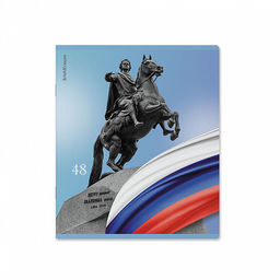 Цена за 5 шт. Тетрадь общая ученическая ErichKrause Российский герб, 48 листов, клетка, матовая ламинация+выборочный УФ-лак+тиснение фольгой_MIX-PACK  фото 4