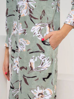 Халат женский, цвет зеленый