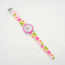 Часы наручные детские Цветы, кварцевые, ремешок силикон, разноцветные