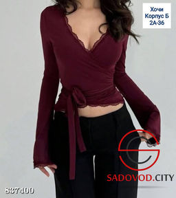 Хлопковые кофта- болеро на запах - Bruno фото 2