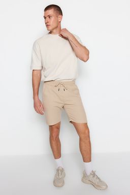 Lacivert-Bej Regular Kordonlu 2 Li Paket Sort & Bermuda TMNSS23SR00076