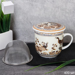 Кружка для заваривания чая с ситом / HS-11.1 /уп 48/