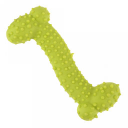 Игрушка для собаки Косточка мини 10,5х4х1,3см, полипропилен, с шипами, цвета микс (темно-розовый, зеленый, синий), Пэт тойс (Pet toys) (Китай)  фото 2