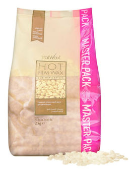 Ital Wax Горячий плёночный гранулированный воск для депиляции / Белый шоколад, 2 кг