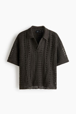 Polo efecto crochet Relaxed Fit - H&m фото 2