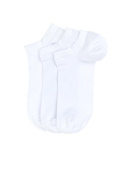 Erkek Bambu Kar___ml_ 3l_ Paket Beyaz Patik Basic _orap
