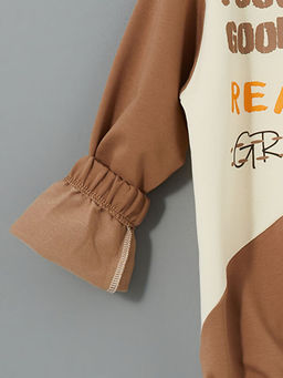 Bisiklet Yaka Bask?l? K?z ?ocuk Sweatshirt - Waikiki фото 3