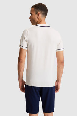 Erkek Krem Slim Fit Polo Yaka Triko TiЕГrt - U.s. polo assn фото 5