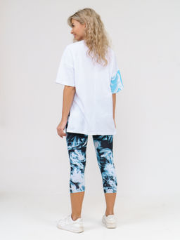 909 Костюм "белый/голубой"