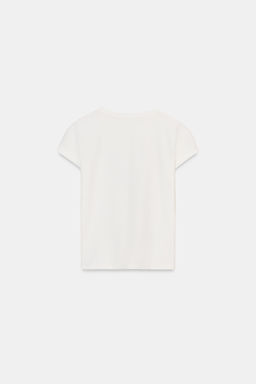 T-SHIRT WITH CONTRASTING TRIMS - Zara фото 11