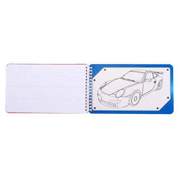 Раскраска - альбом Крутые тачки, 72 стр., с наклейками и трафаретами