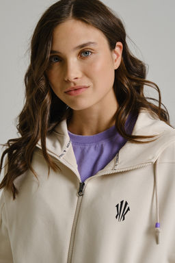 Толстовка на молнии Бежевый KAI Hooded Knit Track Top