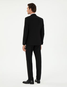 Siyah Slim Fit Klasik Tak_m Elbise
