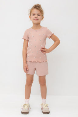 Шорты Crockid КР 400417-1 дымчатая роза футер  фото 4