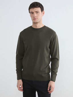 Bisiklet Yaka Erkek Triko Kazak