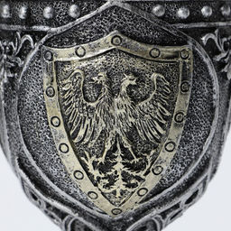 Бокал средневековый «Герб», 200 мл, нержавеющая сталь, серый