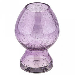 Ваза для цветов стеклянная "Содовое" 1,15л, д13см, h18,3см, малая, "Катрин", лавандовый (Россия)