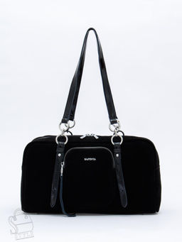 Сумка женская кожаная 91180MSS black Velina Fabbiano-Safenta в Новосибирске