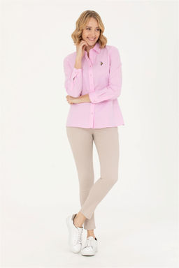 Женская базовая рубашка с длинным рукавом Magnolia Неожиданная скидка в корзине - U.s. polo assn фото 4