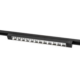 ULB-Q282 30W/4000K BLACK Светильник-прожектор светодиодный трековый. Линейный. 2500 Лм. Белый свет (4000К). Корпус черный. ТМ Volpe