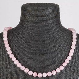 Бусы из розового Кварца (Мадагаскар)