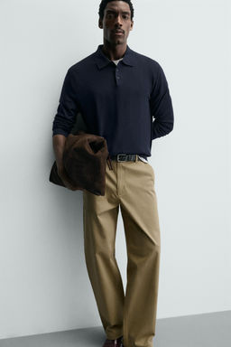 STRAIGHT-LEG CHINO TROUSERS - Zara фото 14