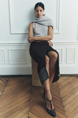 FINE KNIT WOOL AND ALPACA BLEND TOP - Zara фото 6