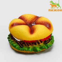Игрушка пищащая Огромный бургер для собак, 13 см
