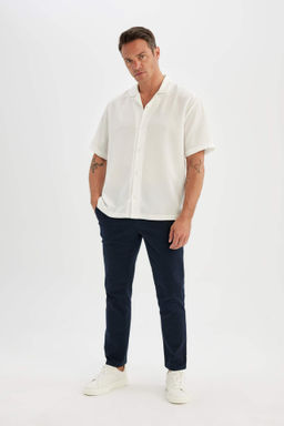 Twill Chino Kanvas Pantolon Cepli Duz Paca - Defacto фото 7