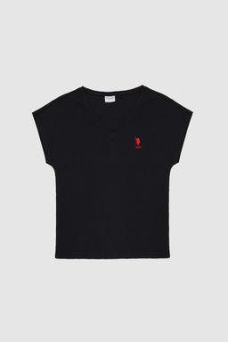 KadДn Siyah V Yaka Basic TiЕГrt - U.s. polo assn фото 2