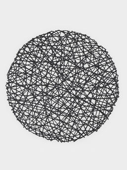 Набор салфеток сервировочных на стол Доляна Паутинка, d=38 см, 4 шт, цвет чёрный  фото 14