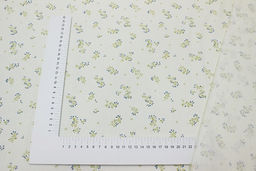 Сатин Хрупкие веточки цв.сливочный, ш.2.35м, хлопок-100%, 110гр/м.кв - Купава фото 3