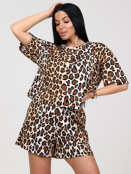 012 ПИЖАМА (Гепард/белый) - А-дина фото 2