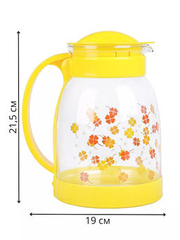 Кувшин из жаропрочного стекла Brocca-1800 с пластиковой ручкой 1.8 л, в ассортименте, арт.910115 /Ma - Mallony фото 4