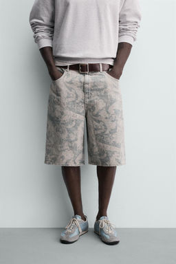 BERMUDA JOGGER RELAXED FIT INTERLOCK / Azul lavado - Zara фото 2