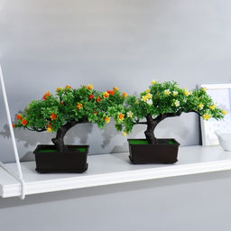 Бонсай искусственный в горшке «Дерево жизни», 11.5×15 см, МИКС