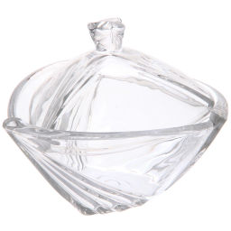 Сахарница стеклянная 400мл "Сладкая мечта" треугольник