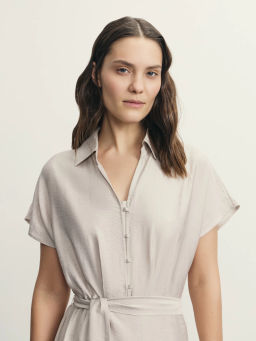 Платье-рубашка из вискозы / Zarina  фото 6