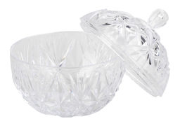 Цена за 2 шт. Сахарница "Шарм" 0,35л (с крышкой) М7333 прозрачная