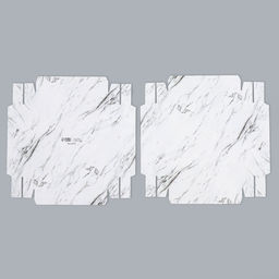 Коробка подарочная для цветов с вазой и PVC окнами складная, упаковка, «Мрамор», 16 х 23 х 16 см